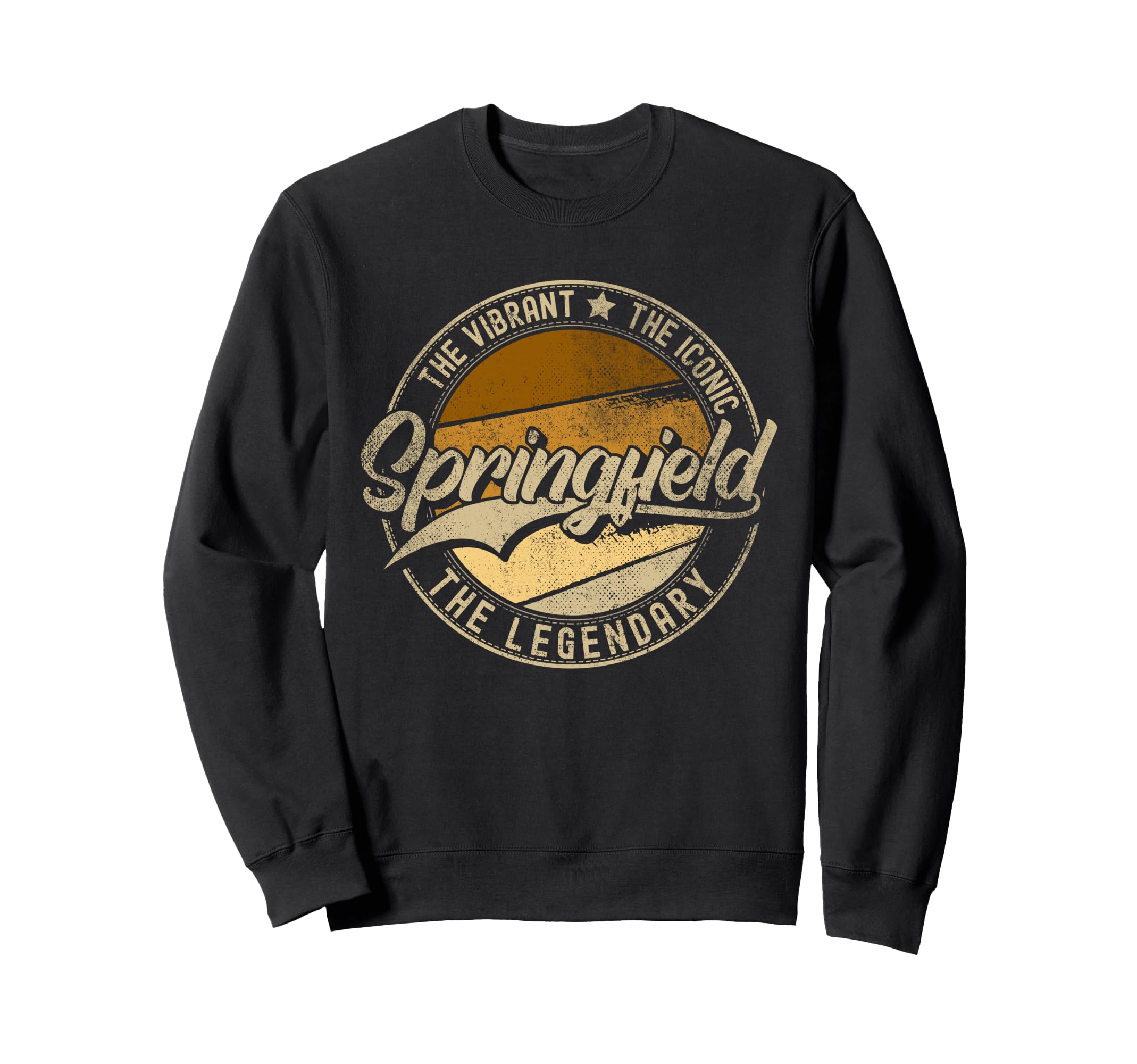 Springfield Oh Ohio Distressed Sweatshirt - Minimalist Print for Adults - T-Shirt, Sweatshirt, Hoodie