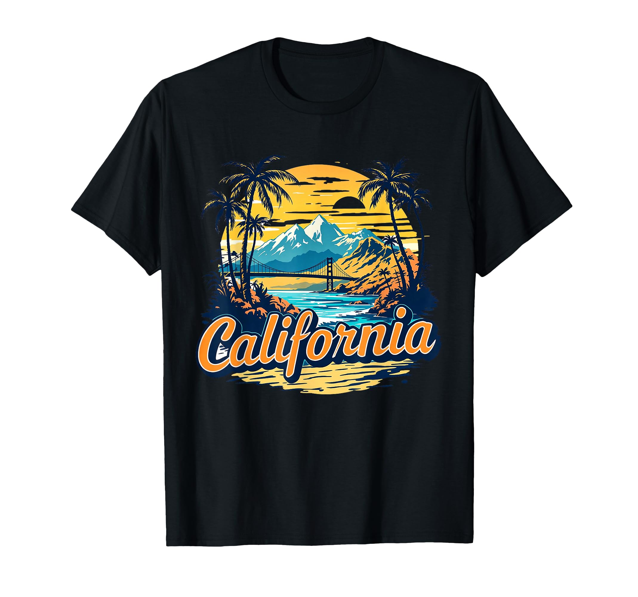 California Home State Ca Nature Sunset T-Shirt - Custom Art Print Unisex - T-Shirt, Sweatshirt, Hoodie