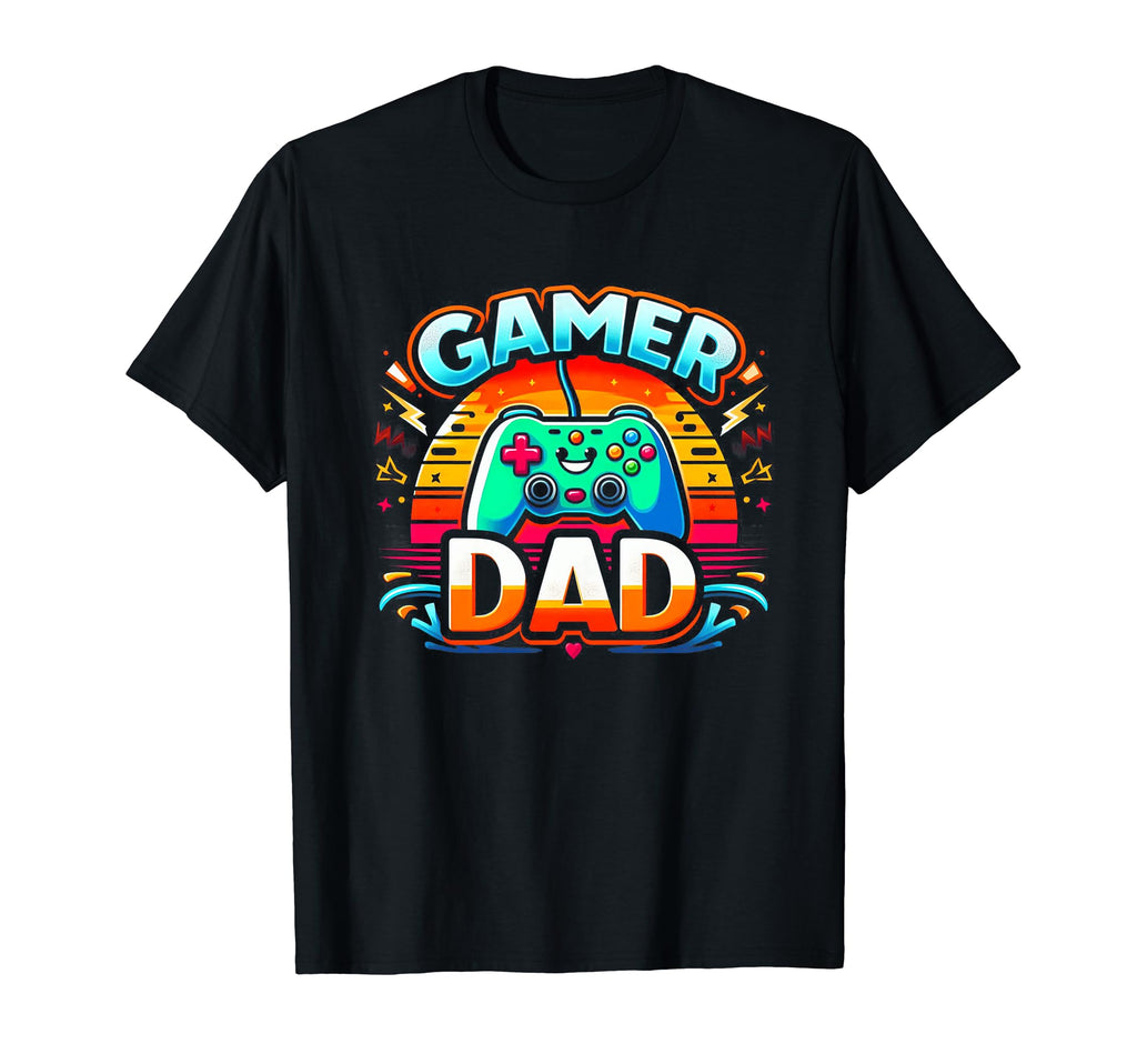 Gamer Dad Game Controller Gaming Video T-Shirt - Unique Graphic for Adults - T-Shirt, Sweatshirt, Hoodie