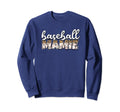 Baseball Mamie Cheetah Pattern Sweatshirt - Fun Novelty Design Men Women - T-Shirt, Sweatshirt, Hoodie