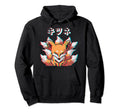 Vaporwave Japan Anime Kitsune Mask Hoodie - Custom Art Print Men Women - T-Shirt, Sweatshirt, Hoodie