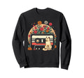 Wildflowers Cat And Cassette Tape Sweatshirt - Trendy Graphic Men Women - T-Shirt, Sweatshirt, Hoodie