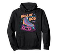 Roller Skate Roller Skating 80S Hoodie - Minimalist Print Men Women - T-Shirt, Sweatshirt, Hoodie