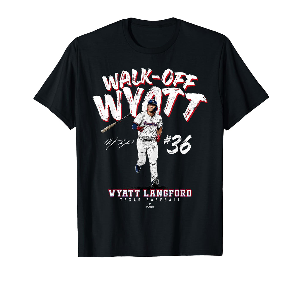 Walk Off Wyatt Wyatt Langford Texas T-Shirt - Minimalist Print for Adults - T-Shirt, Sweatshirt, Hoodie