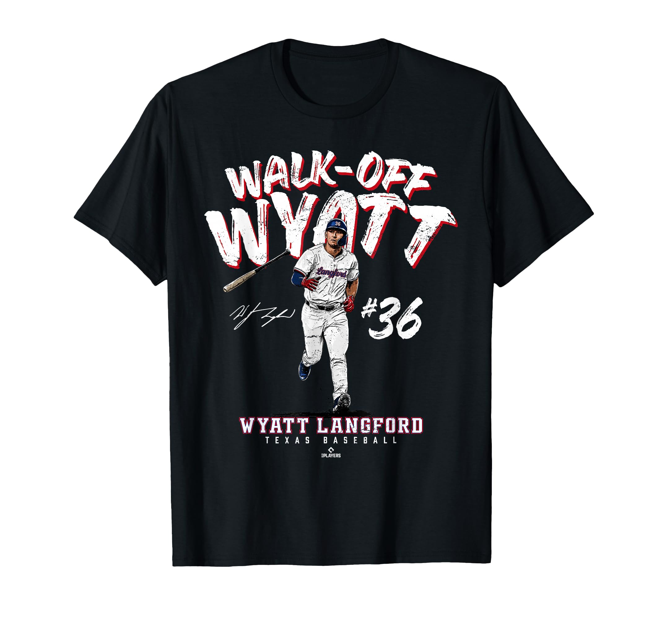 Walk Off Wyatt Wyatt Langford Texas T-Shirt - Minimalist Print for Adults - T-Shirt, Sweatshirt, Hoodie