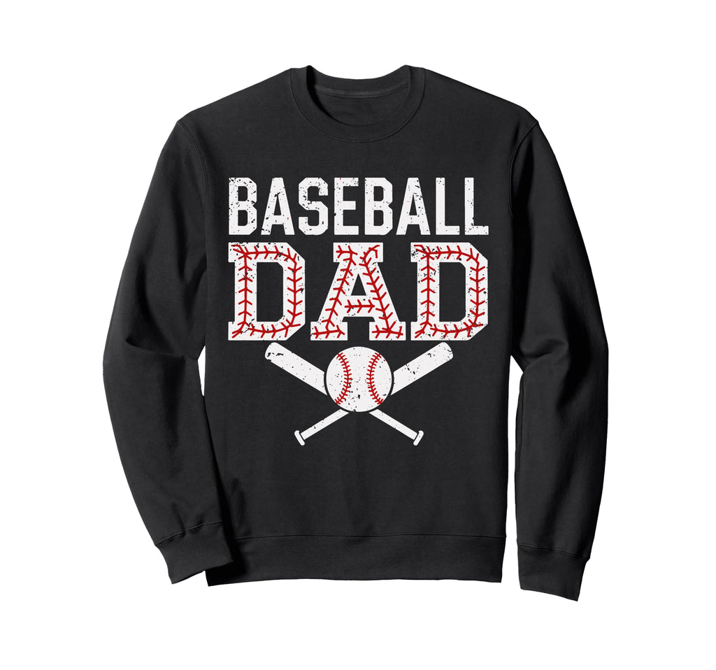 Baseball Dad Happy Fathers Day Wife Sweatshirt - Aesthetic Graphic Unisex - T-Shirt, Sweatshirt, Hoodie