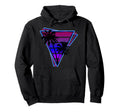 Synthwave Inspired 80S Vaporwave Palm Hoodie - Minimalist Print Men Women - T-Shirt, Sweatshirt, Hoodie