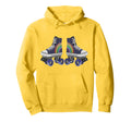Rainbow Roller Skates Skate Party Hoodie - Graphic Print for Adults - T-Shirt, Sweatshirt, Hoodie