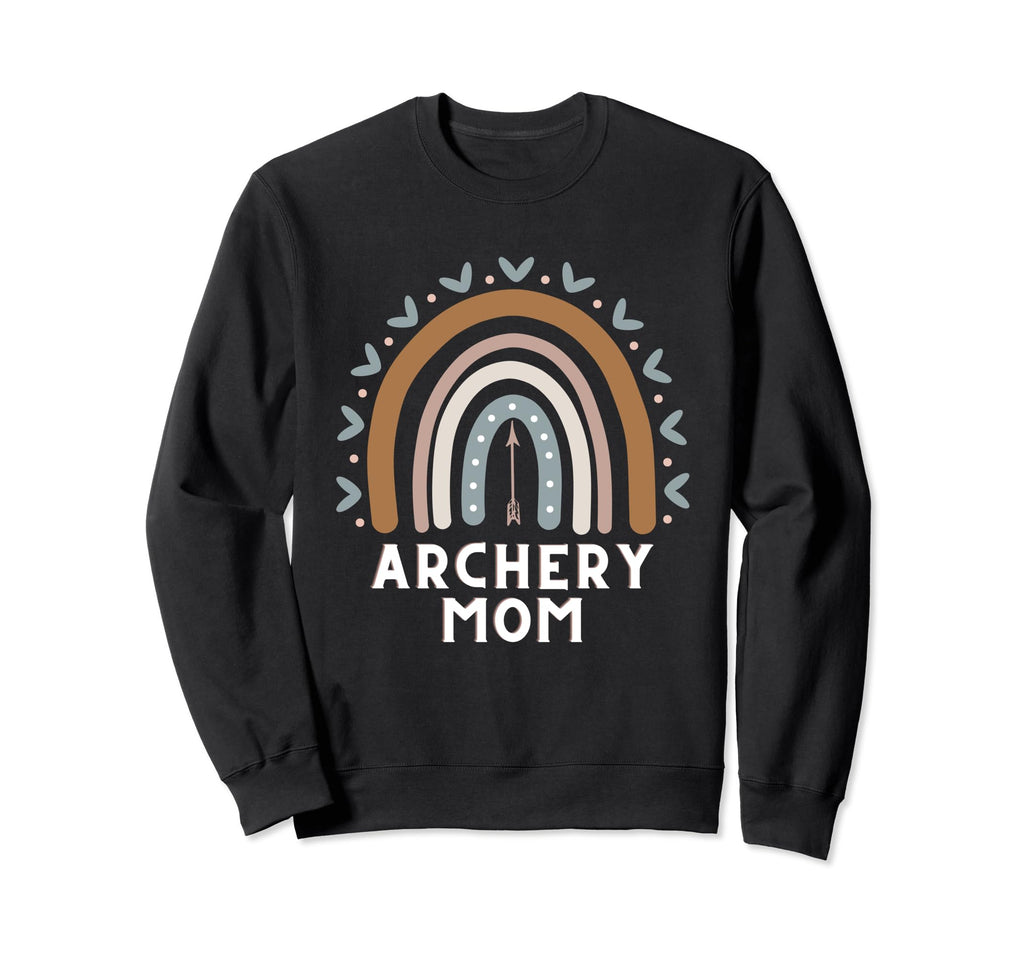 Archery Mom Archer Boho Rainbow Sweatshirt - Aesthetic Graphic for Adults - T-Shirt, Sweatshirt, Hoodie