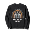 Archery Mom Archer Boho Rainbow Sweatshirt - Aesthetic Graphic for Adults - T-Shirt, Sweatshirt, Hoodie