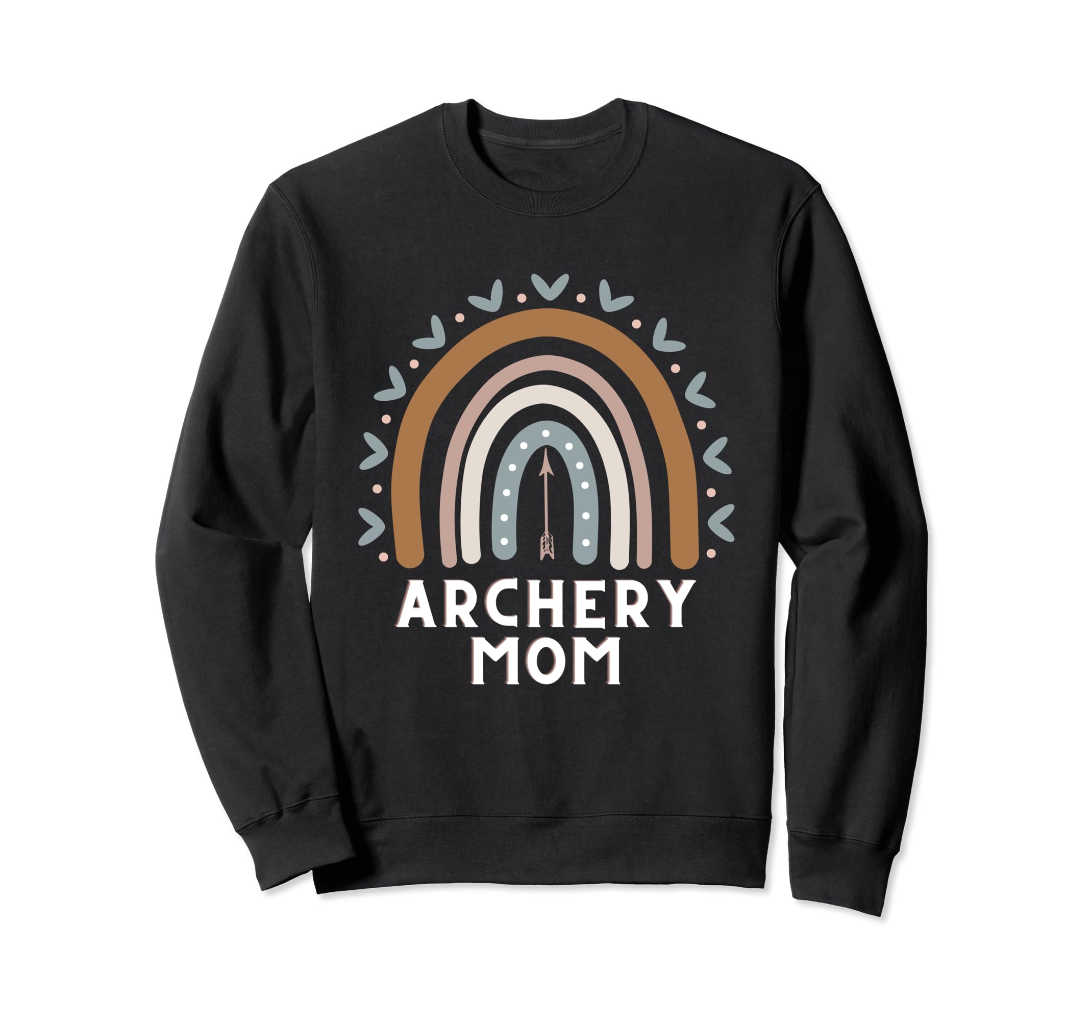 Archery Mom Archer Boho Rainbow Sweatshirt - Aesthetic Graphic for Adults - T-Shirt, Sweatshirt, Hoodie