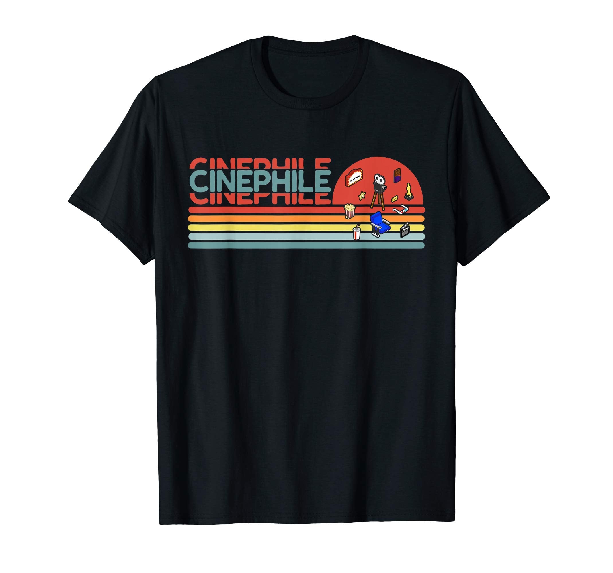 Cinephile Movie Lover Sunset T-Shirt - Aesthetic Graphic Men Women - T-Shirt, Sweatshirt, Hoodie