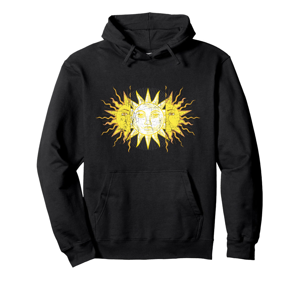 Split Sun Old Aesthetic Vaporwave Edgy Hoodie - Unique Graphic Unisex - T-Shirt, Sweatshirt, Hoodie