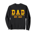 Dad Est 2024 Funny Sports Year Sweatshirt - Graphic Print Unisex - T-Shirt, Sweatshirt, Hoodie