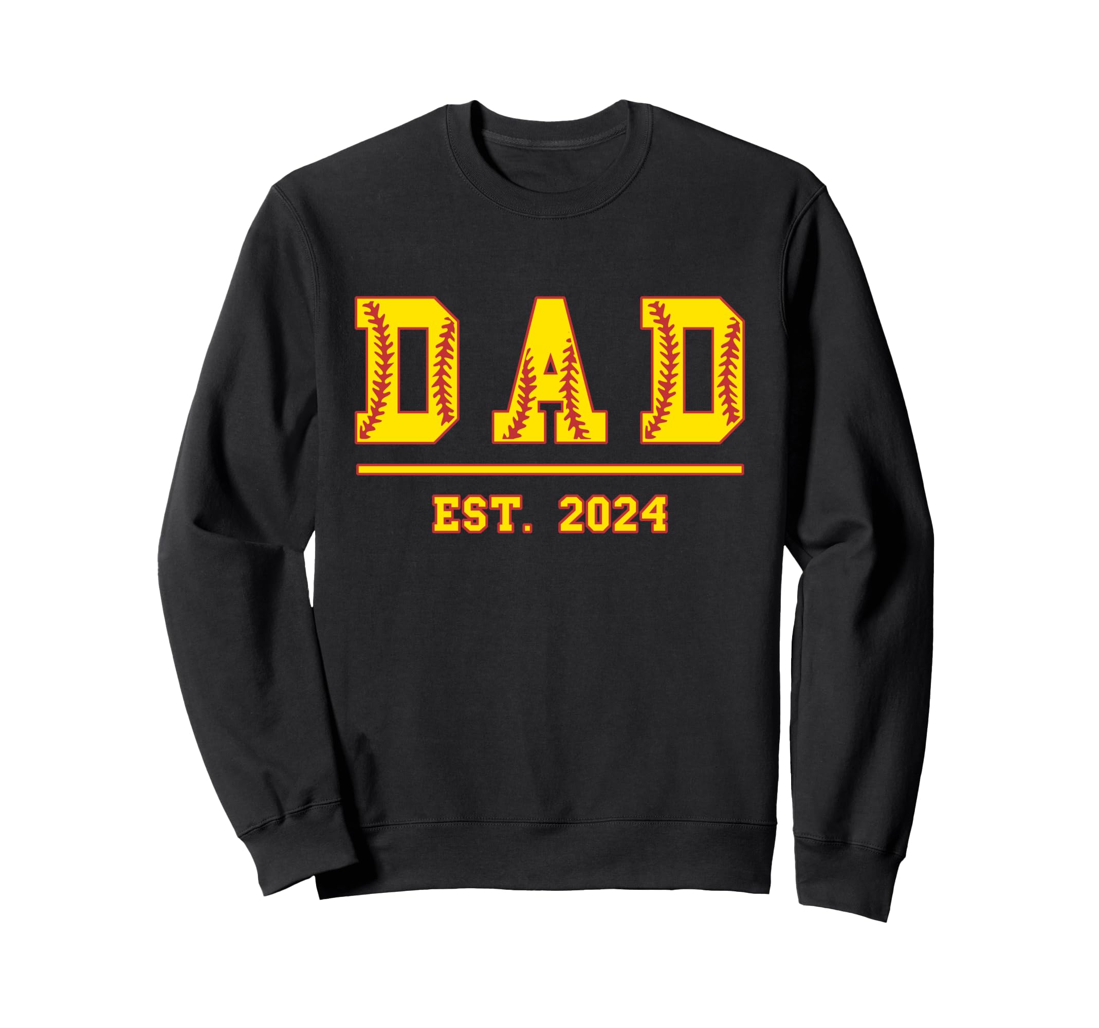 Dad Est 2024 Funny Sports Year Sweatshirt - Graphic Print Unisex - T-Shirt, Sweatshirt, Hoodie