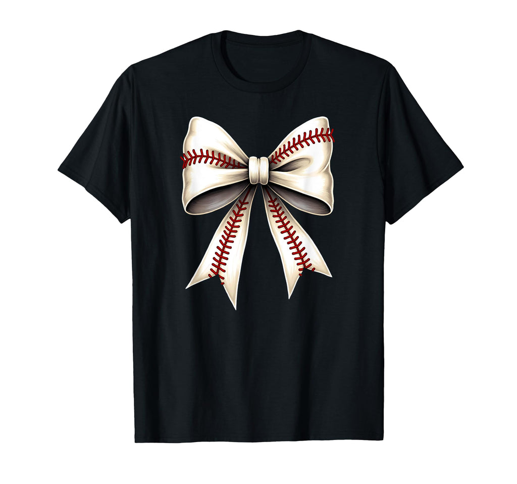 Baseball Coquette Bow Mommy T-Shirt - Custom Art Print for Adults - T-Shirt, Sweatshirt, Hoodie