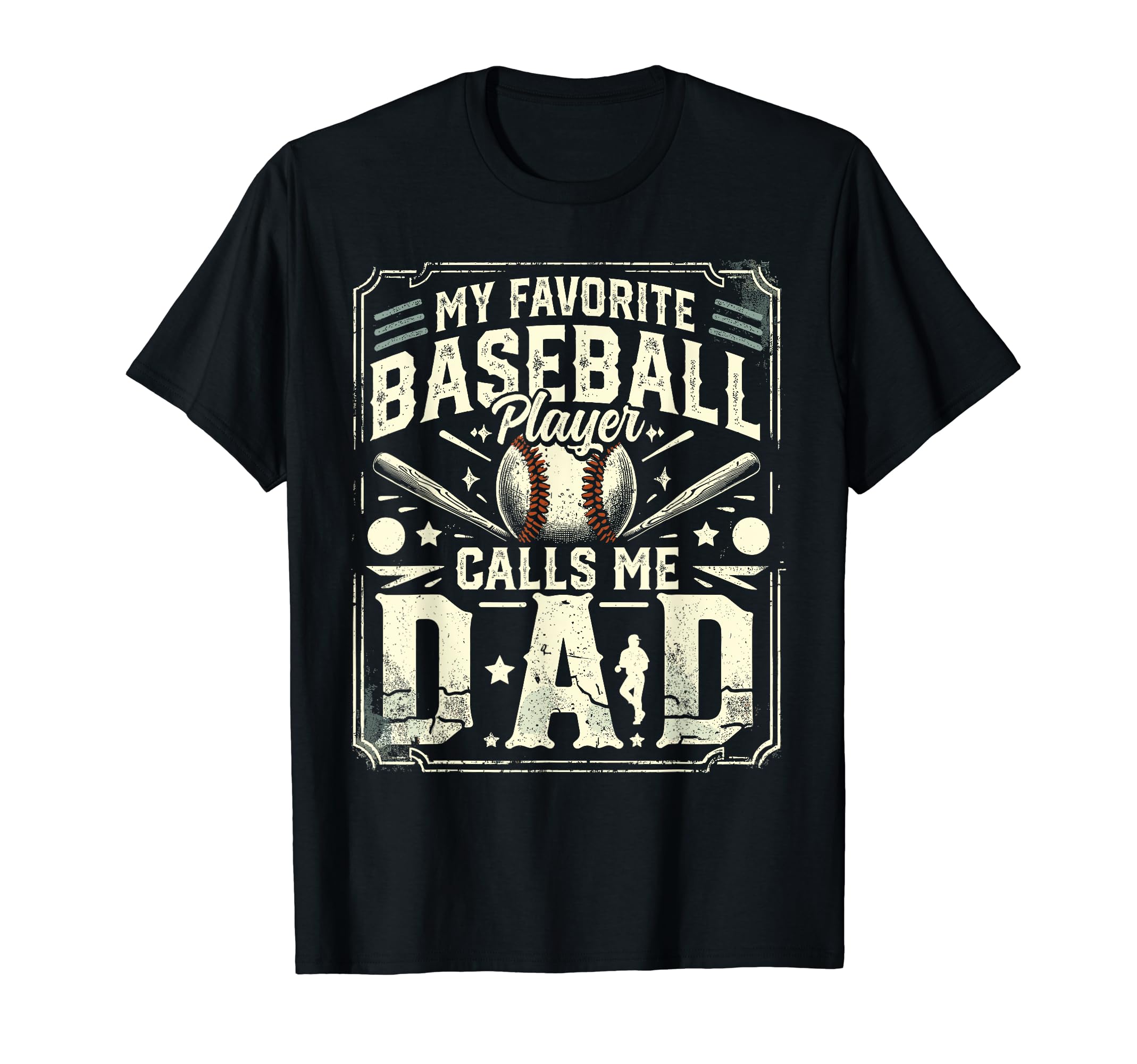 Baseball Dad My Favorite Baseball T-Shirt - Trendy Graphic for Adults - T-Shirt, Sweatshirt, Hoodie
