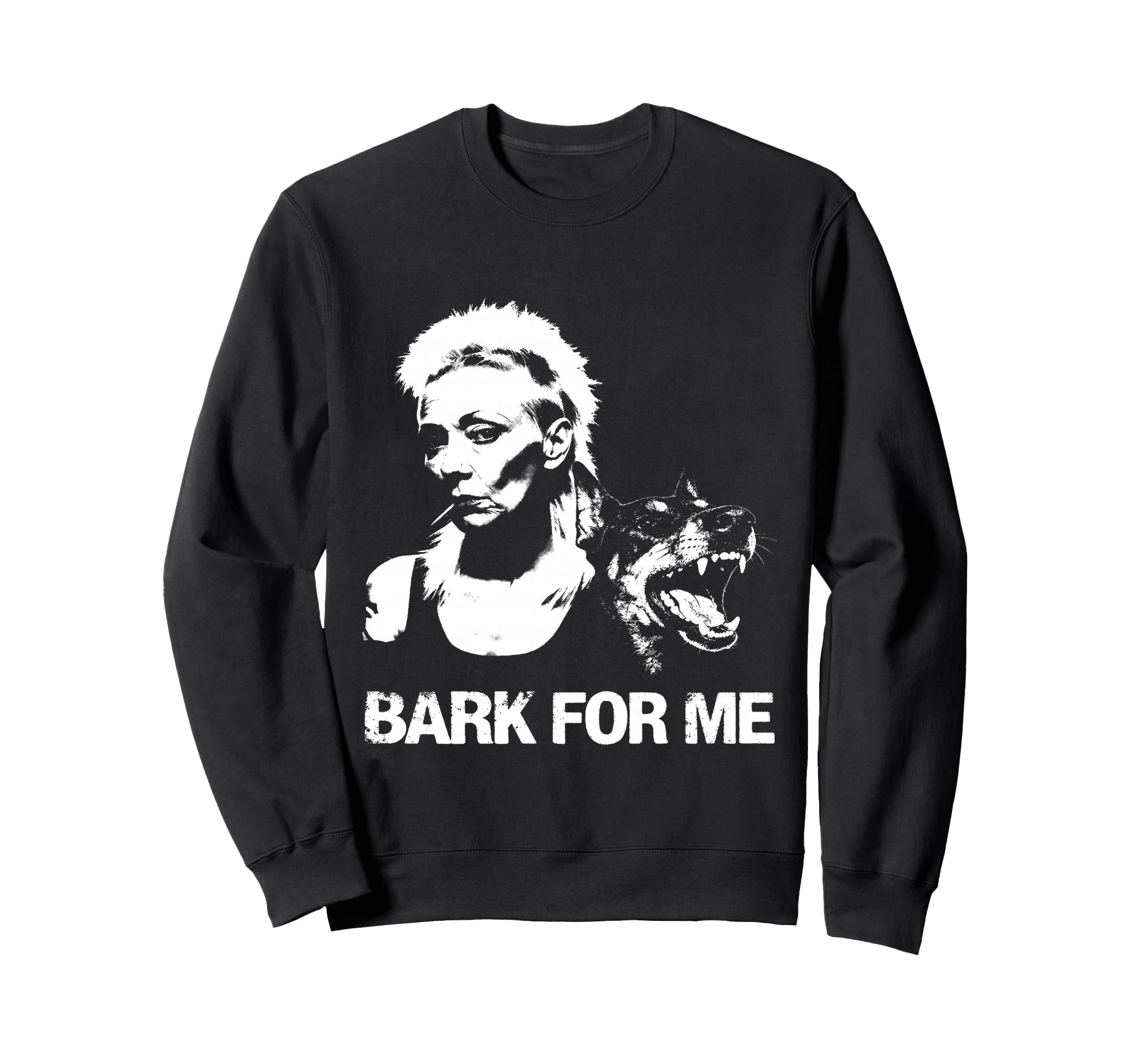 Punk And Dog Bark Me Grunge Art Sweatshirt - Aesthetic Graphic for Adults - T-Shirt, Sweatshirt, Hoodie