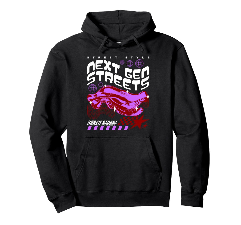 Y2K Streets Bold Urban Graffiti Hoodie - Fun Novelty Design Unisex - T-Shirt, Sweatshirt, Hoodie