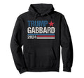 Trump Gabbard 2024 Distressed Trump Hoodie - Aesthetic Graphic for Adults - T-Shirt, Sweatshirt, Hoodie