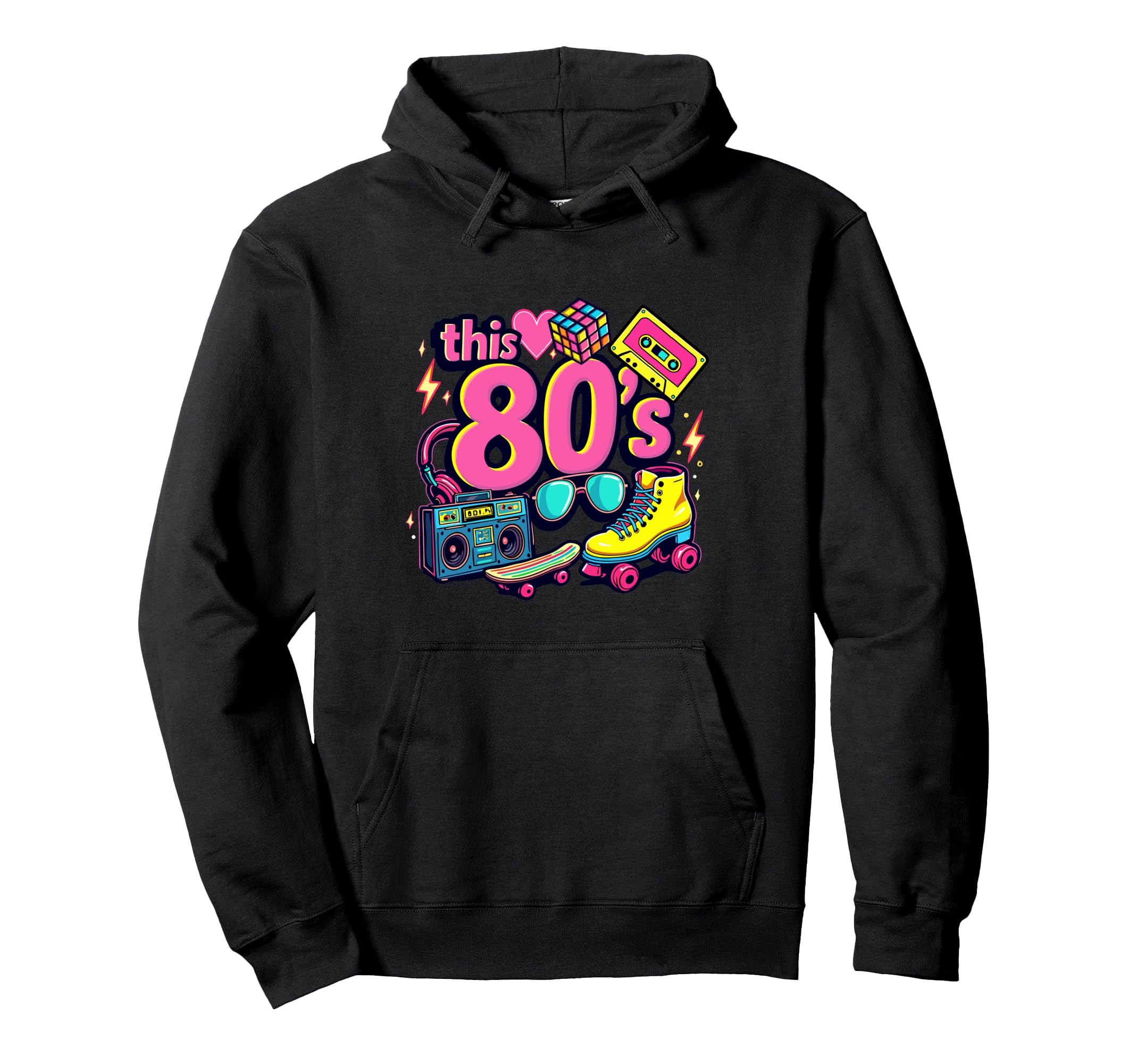 This 80S Bro Cassette Roller Skates Hoodie - Graphic Print Men Women - T-Shirt, Sweatshirt, Hoodie