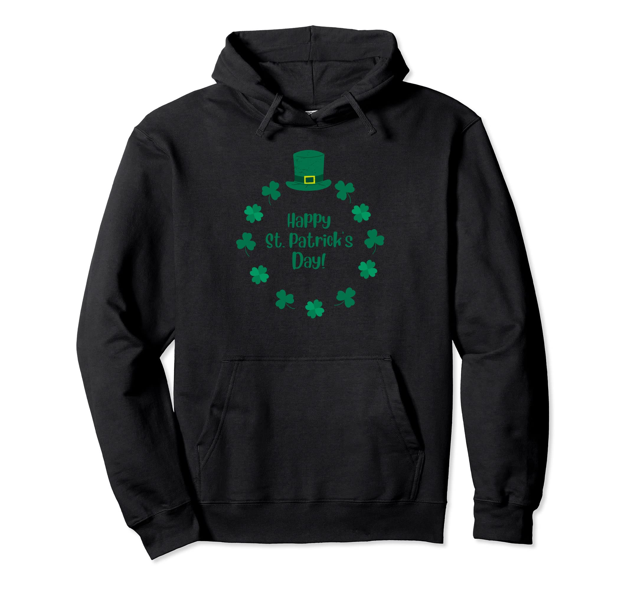 Love Shamrock Ireland Distressed Green Hoodie - Custom Art Print Men Women - T-Shirt, Sweatshirt, Hoodie