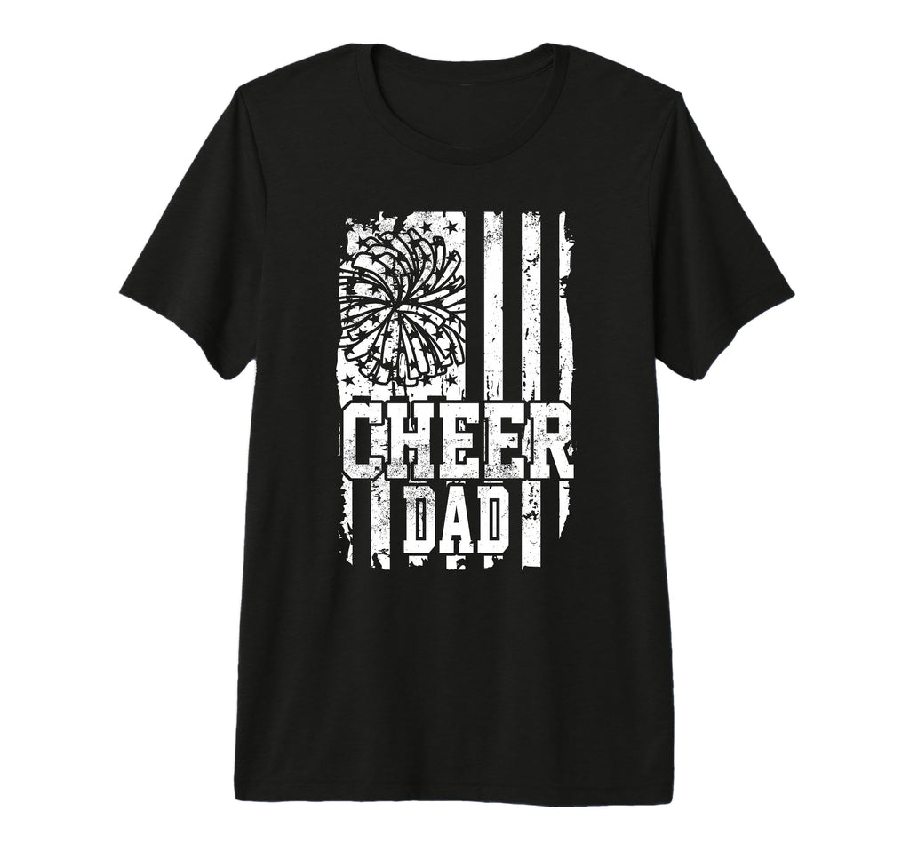 Usa Flag Cheer Dad Cheer Game Day Vibes T-Shirt - Graphic Print Men Women - T-Shirt, Sweatshirt, Hoodie