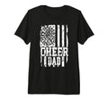 Usa Flag Cheer Dad Cheer Game Day Vibes T-Shirt - Graphic Print Men Women - T-Shirt, Sweatshirt, Hoodie