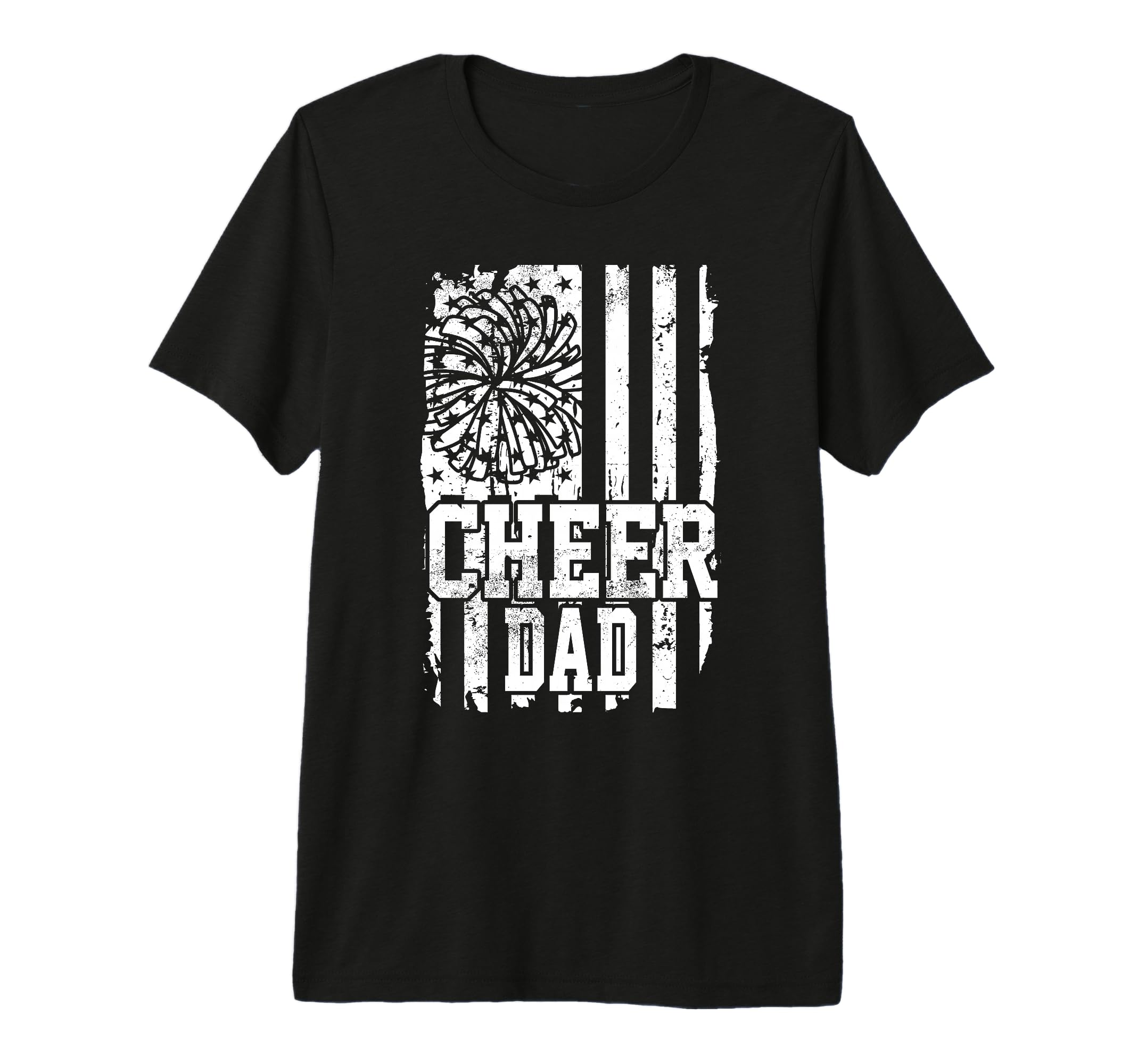 Usa Flag Cheer Dad Cheer Game Day Vibes T-Shirt - Graphic Print Men Women - T-Shirt, Sweatshirt, Hoodie