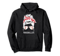 Baseball Mom Life Softball Messy Bun Hoodie - Fun Novelty Design Unisex - T-Shirt, Sweatshirt, Hoodie