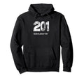 201 Made Jersey City Distressed Hoodie - Streetwear Style Unisex - T-Shirt, Sweatshirt, Hoodie