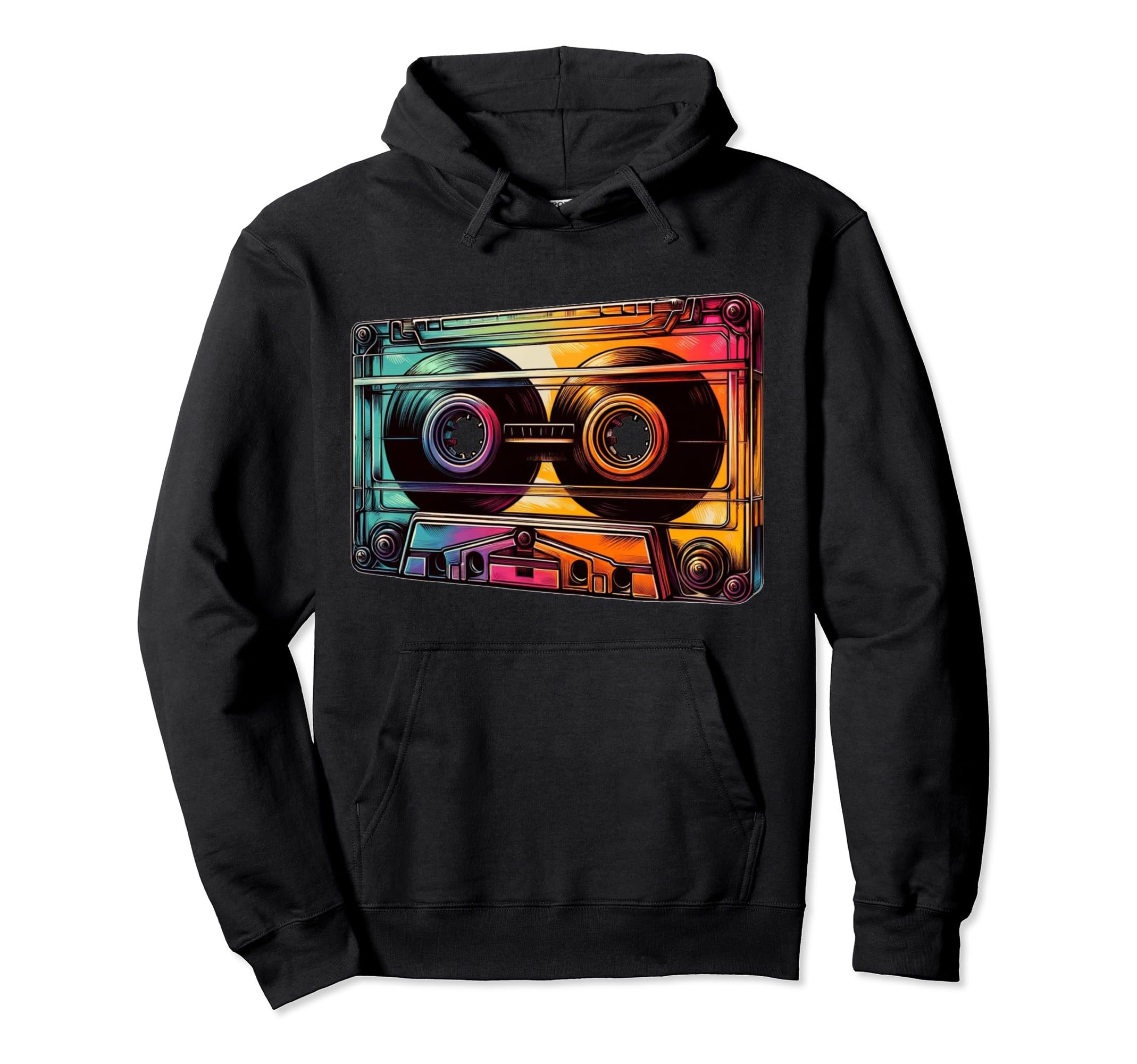 Cassette Tape Hoodie - Trendy Graphic Unisex - T-Shirt, Sweatshirt, Hoodie