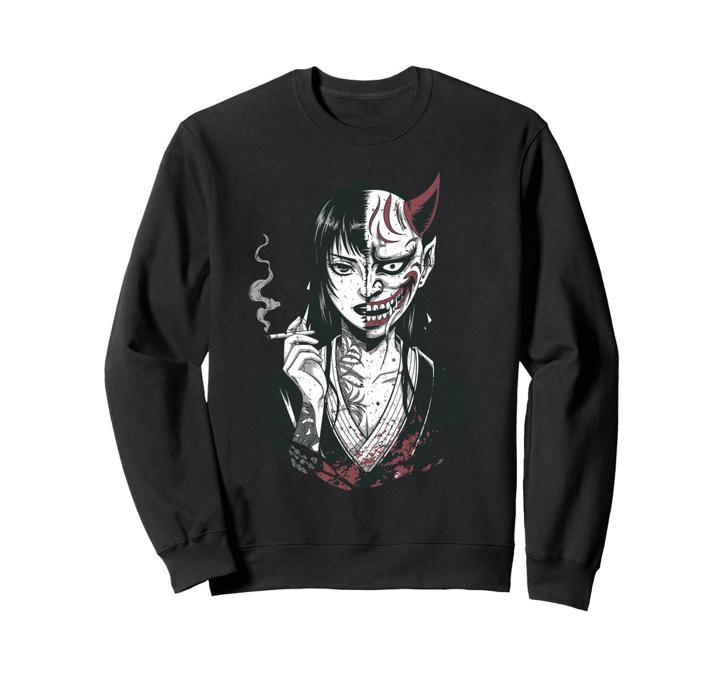 Japanese Horror Anime Manga Y2K Sweatshirt - Trendy Graphic for Adults - T-Shirt, Sweatshirt, Hoodie