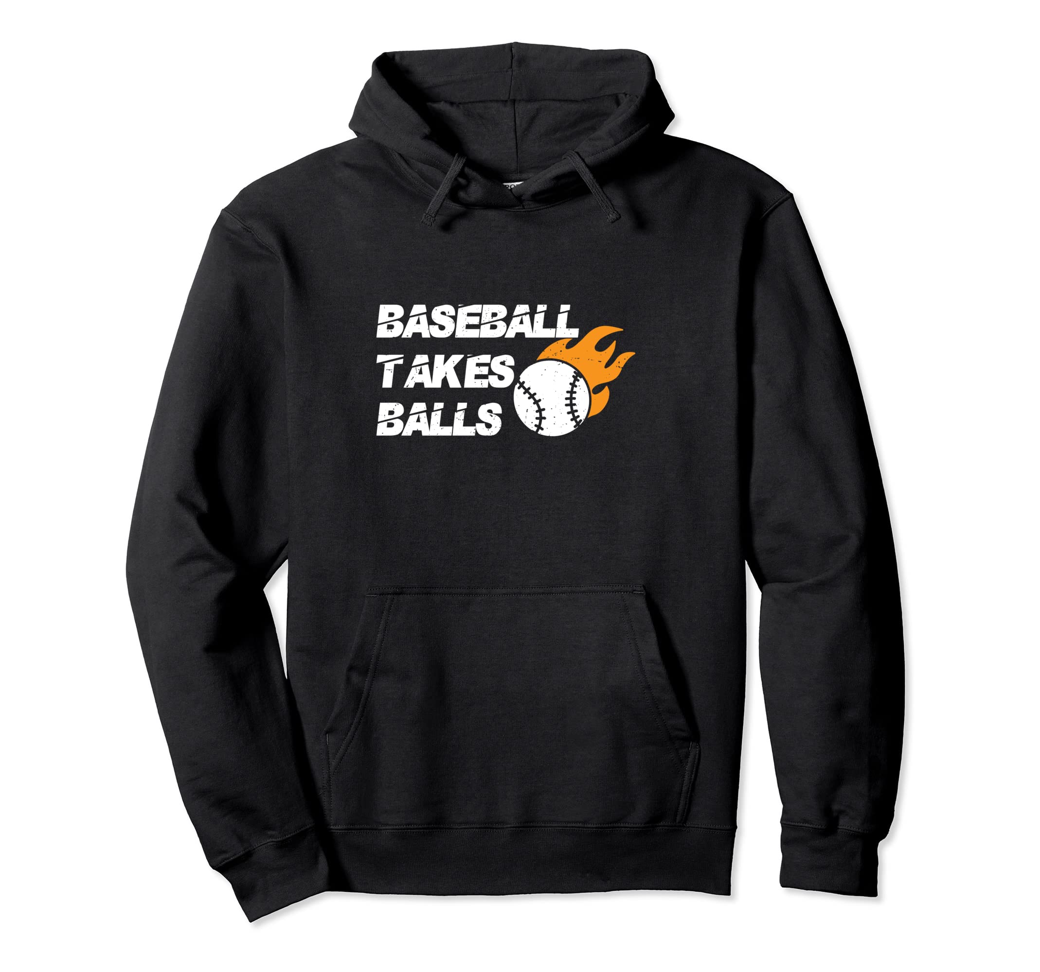 Baseball Takes Balls Baseball Player Hoodie - Minimalist Print Unisex - T-Shirt, Sweatshirt, Hoodie