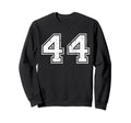 Number 44 Forty Four Distressed Sweatshirt - Aesthetic Graphic Men Women - T-Shirt, Sweatshirt, Hoodie