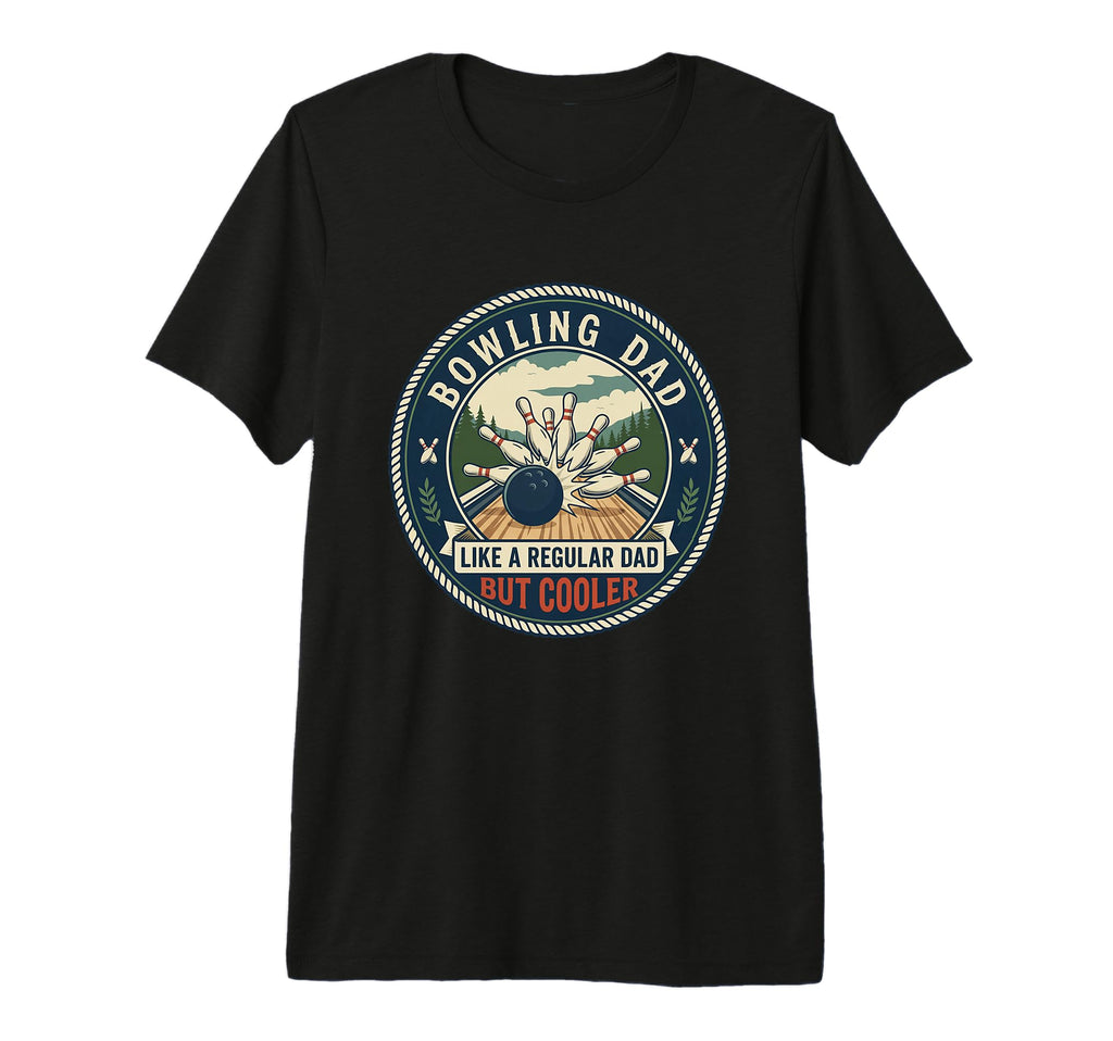Mens Bowling Dad Bowler Strike Pins T-Shirt - Fun Novelty Design Men Women - T-Shirt, Sweatshirt, Hoodie