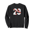 Baseball Player Jersey Number 29 Sweatshirt - Aesthetic Graphic for Adults - T-Shirt, Sweatshirt, Hoodie