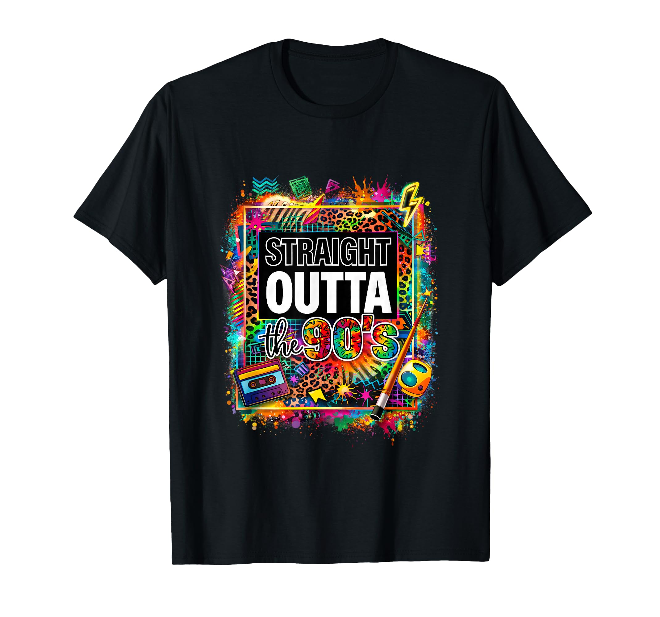 Straight S Outta 90S Cassette Tape T-Shirt - Minimalist Print Men Women - T-Shirt, Sweatshirt, Hoodie