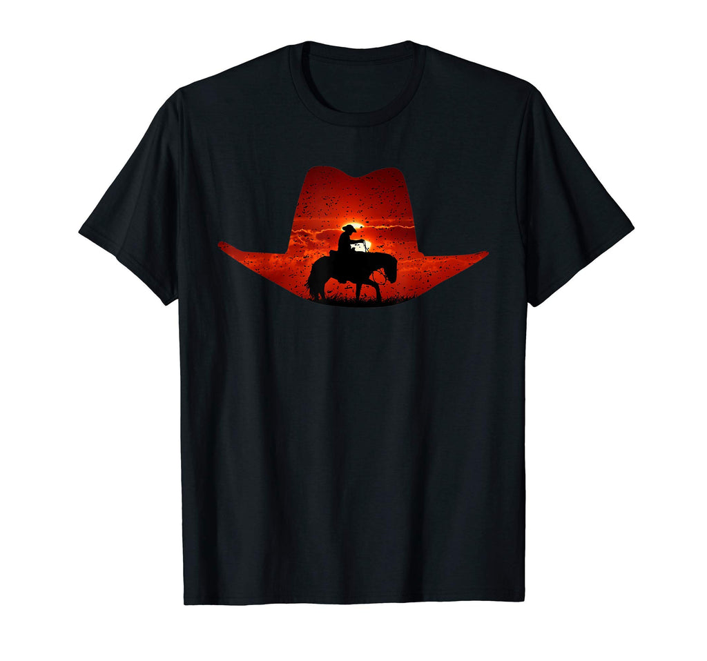 Cowboy Outlaw Western T-Shirt - Custom Art Print Unisex - T-Shirt, Sweatshirt, Hoodie