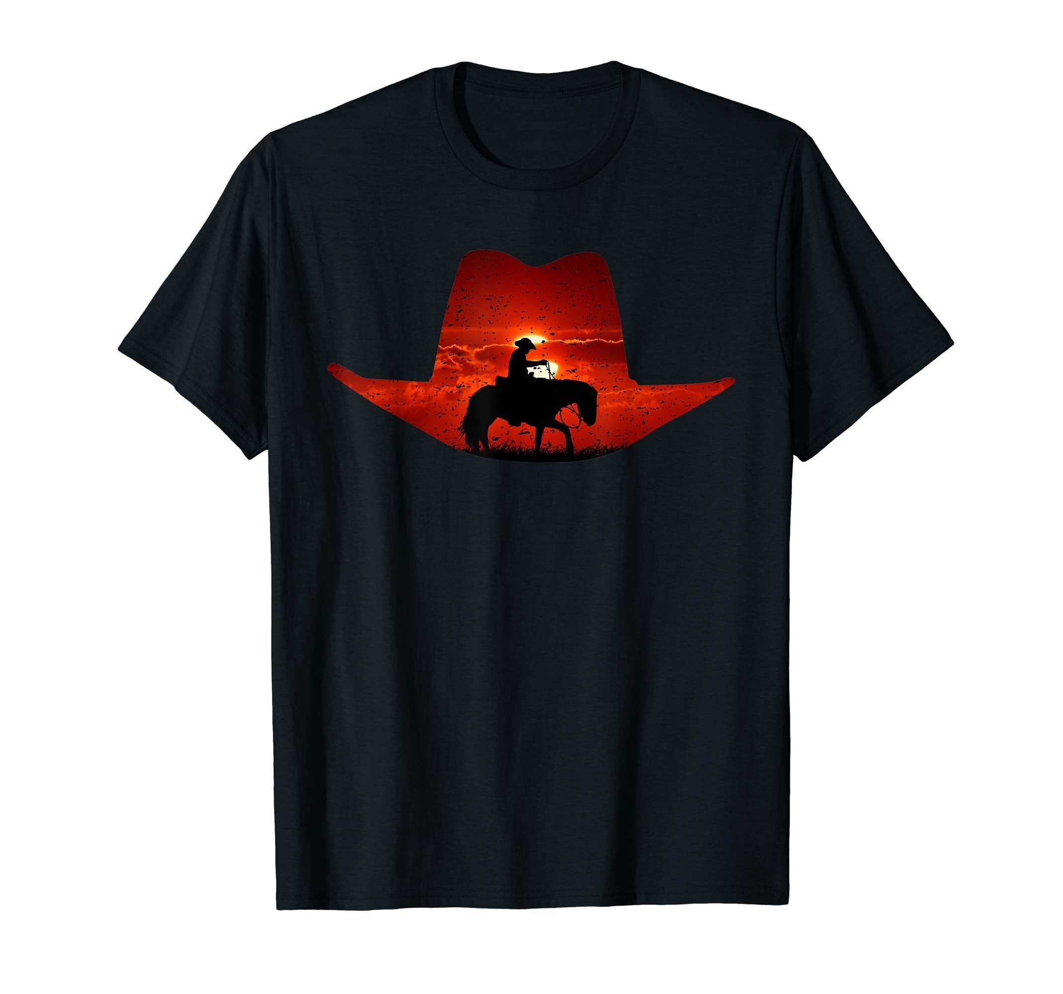Cowboy Outlaw Western T-Shirt - Custom Art Print Unisex - T-Shirt, Sweatshirt, Hoodie