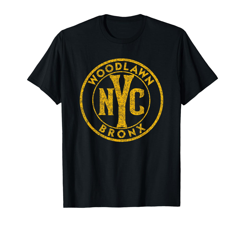 Woodlawn Bronx Nyc Circle Sign T-Shirt - Custom Art Print Men Women - T-Shirt, Sweatshirt, Hoodie