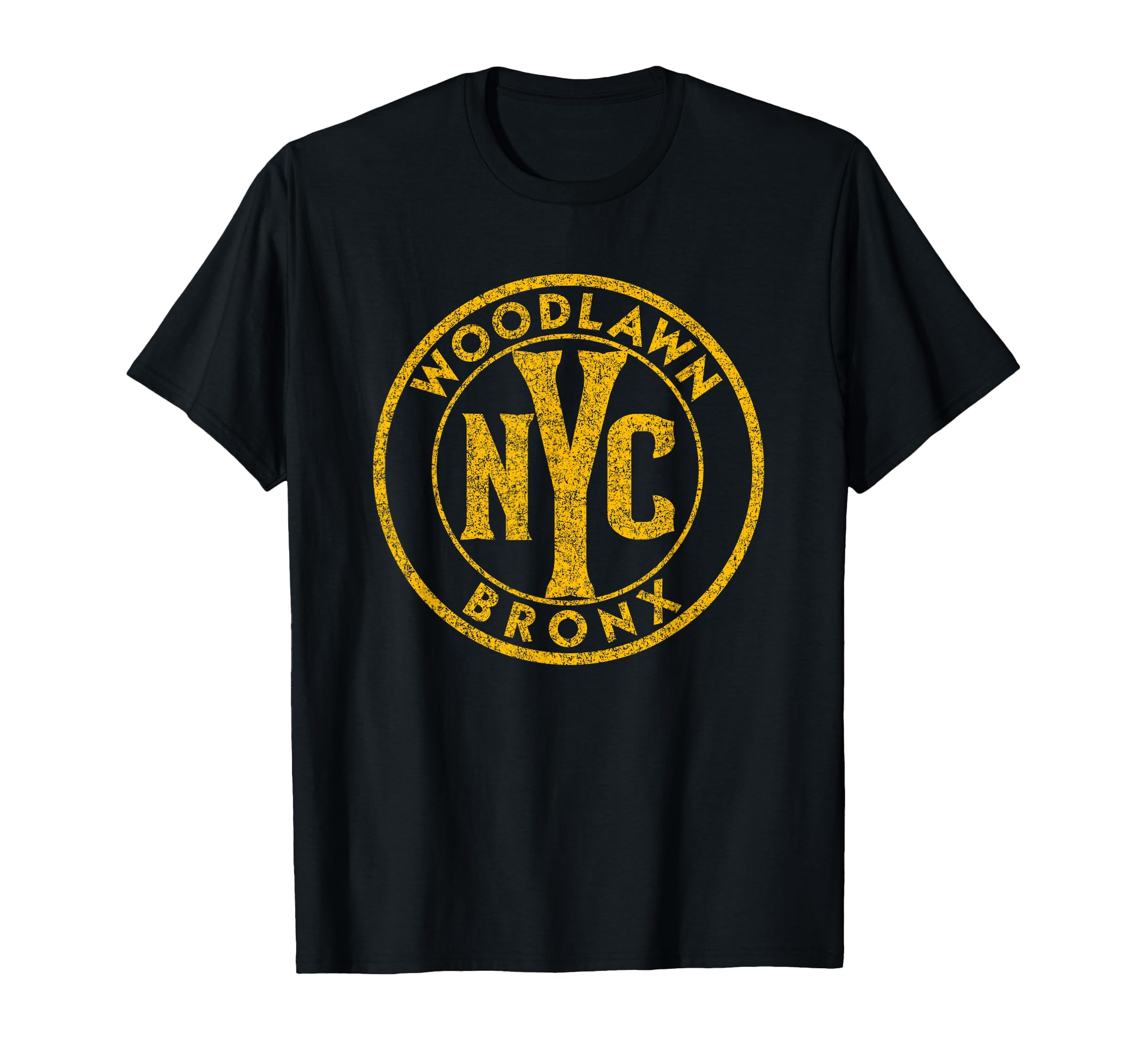 Woodlawn Bronx Nyc Circle Sign T-Shirt - Custom Art Print Men Women - T-Shirt, Sweatshirt, Hoodie