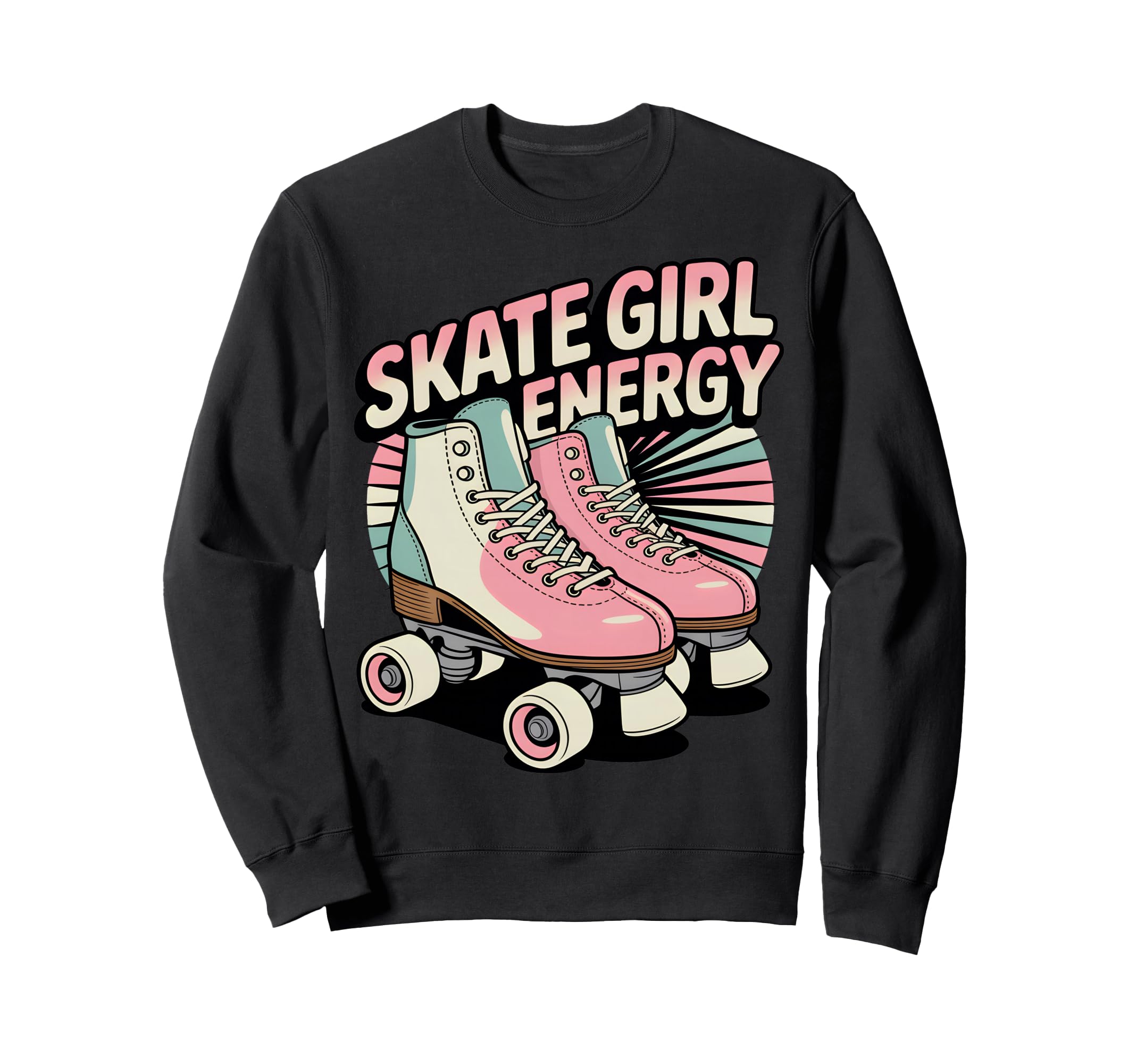 Skate Energy Roller Skating Sweatshirt - Custom Art Print Unisex - T-Shirt, Sweatshirt, Hoodie