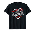Baseball Heart Grandma Grandma T-Shirt - Casual Everyday Wear Men Women - T-Shirt, Sweatshirt, Hoodie