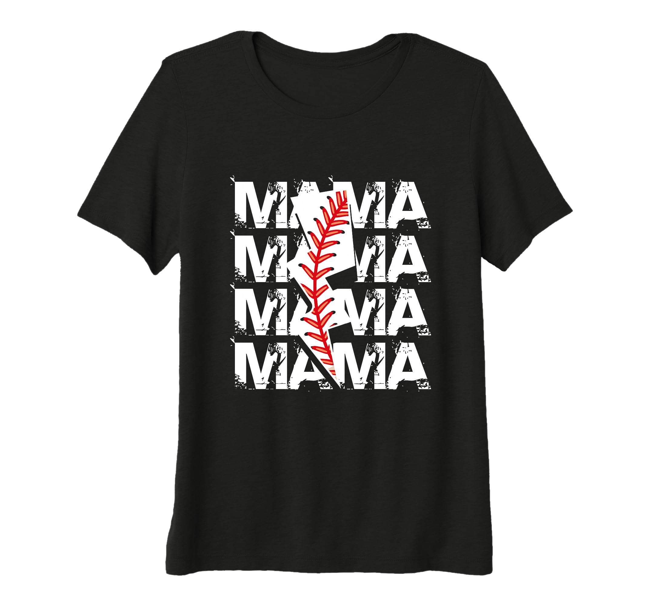 Womens Baseball Mama Mothers Day T-Shirt - Aesthetic Graphic for Adults - T-Shirt, Sweatshirt, Hoodie