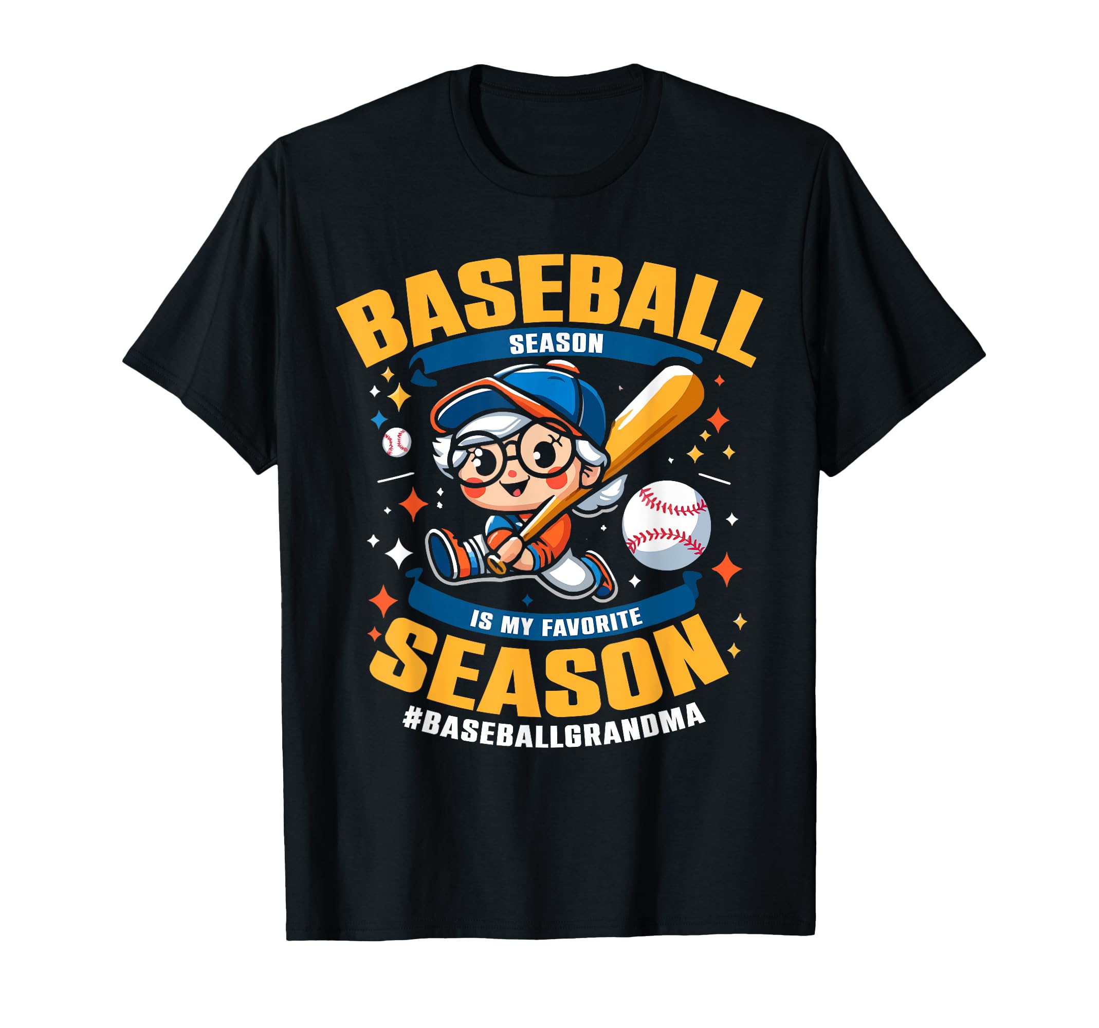 Baseball Grandma Grandmother Granny T-Shirt - Novelty Apparel Men Women - T-Shirt, Sweatshirt, Hoodie