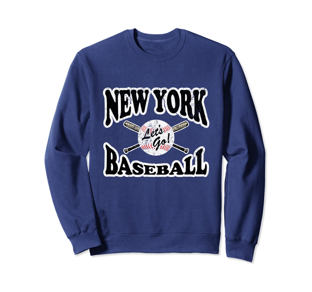 New York Ny Baseball Distressed Sweatshirt - Streetwear Style for Adults - T-Shirt, Sweatshirt, Hoodie