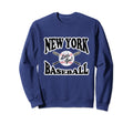 New York Ny Baseball Distressed Sweatshirt - Streetwear Style for Adults - T-Shirt, Sweatshirt, Hoodie