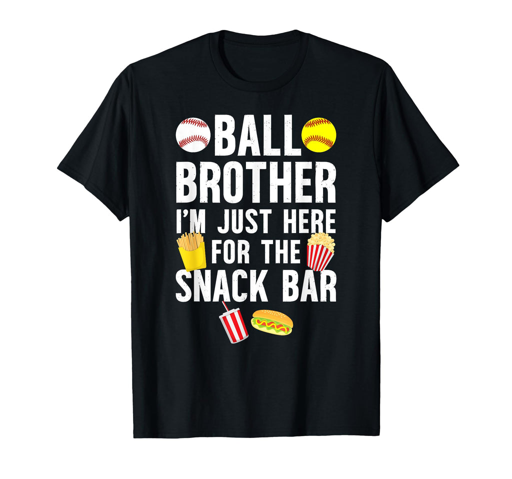 Ball Brother Snack Bar Baseball T-Shirt - Fun Novelty Design Unisex - T-Shirt, Sweatshirt, Hoodie