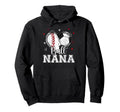 Ball Nana Baseball Soccer Heart Nana Both Hoodie - Minimalist Print Unisex - T-Shirt, Sweatshirt, Hoodie
